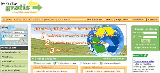 Te lo doy gratis - recicla, reutiliza y comparte
